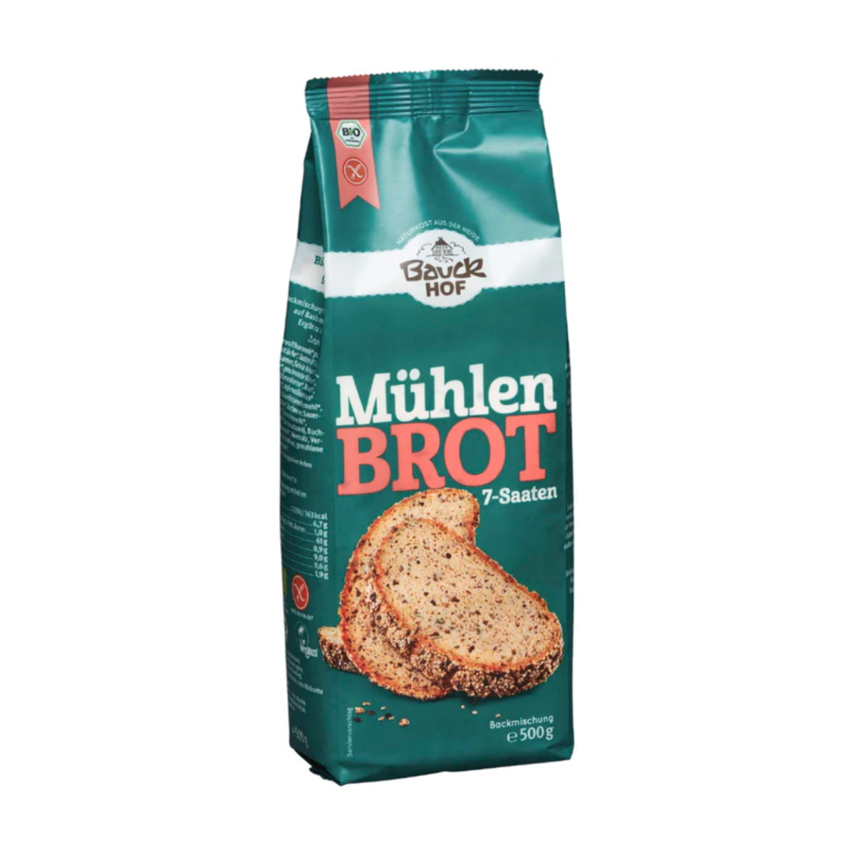 Bio Bauckhof Backmischung Mühlenbrot glutenfrei 500g