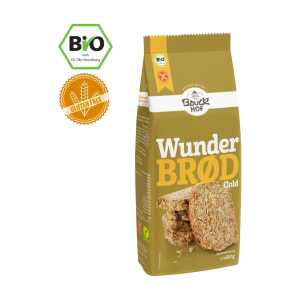 Bio Bauck Mühle Backmischung Wunderbrod Gold glutenfrei 600g