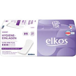 EDEKA elkos Hygiene-Einlagen Ultra Mini Plus 24ST
