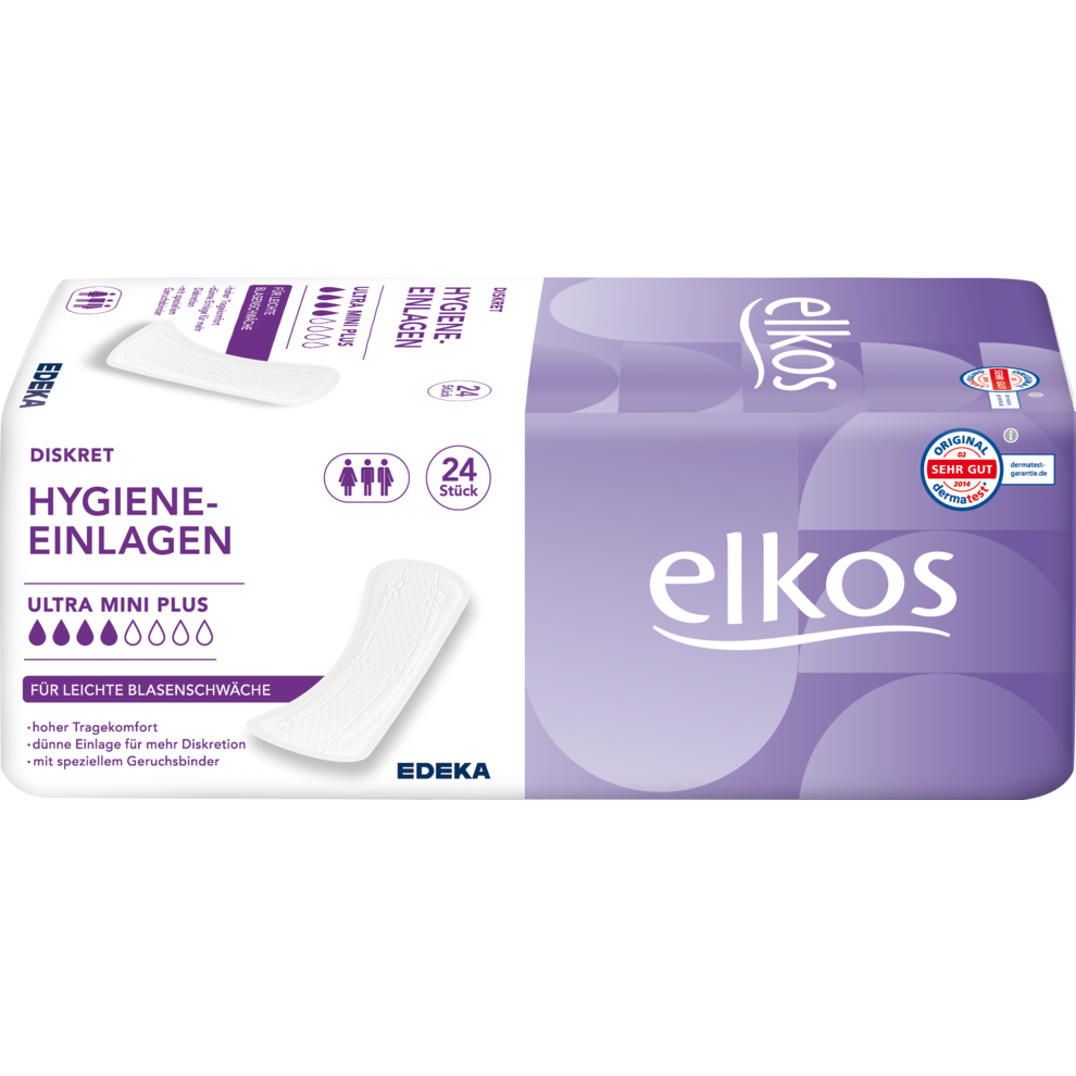 EDEKA elkos Hygiene-Einlagen Ultra Mini Plus 24ST