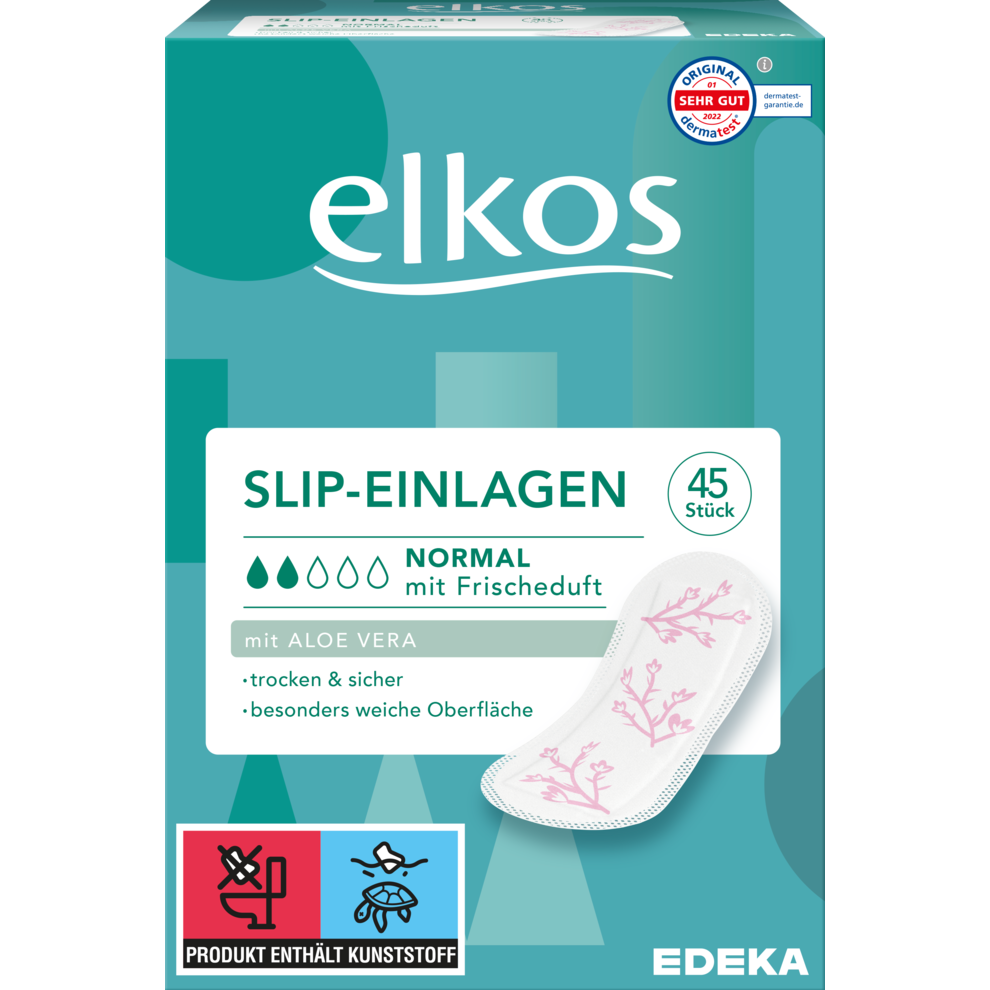 EDEKA elkos Slipeinlagen Normal Aloe Vera 45ST