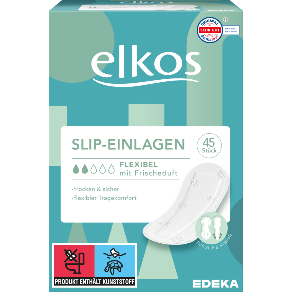 EDEKA elkos Slipeinlagen Flexibel mit Frischeduft 45ST