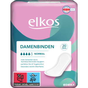 EDEKA elkos Damenbinden Normal 20ST