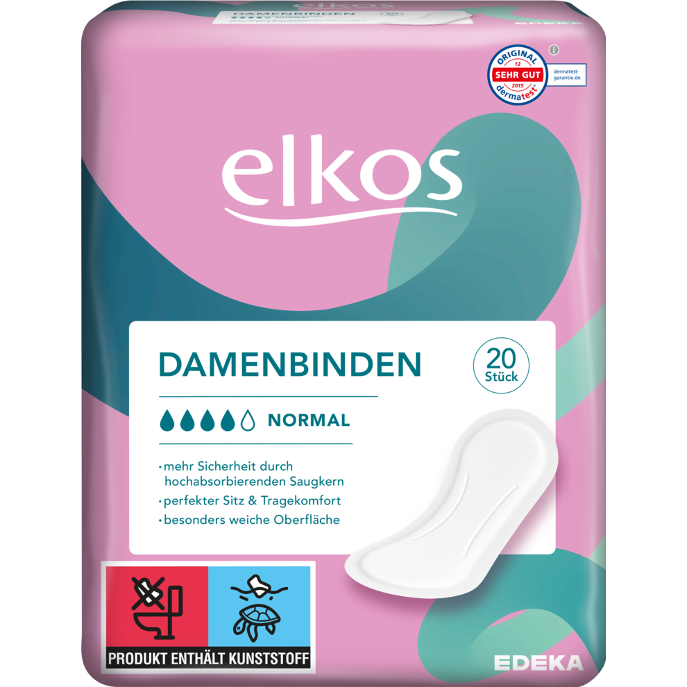 EDEKA elkos Damenbinden Normal 20ST