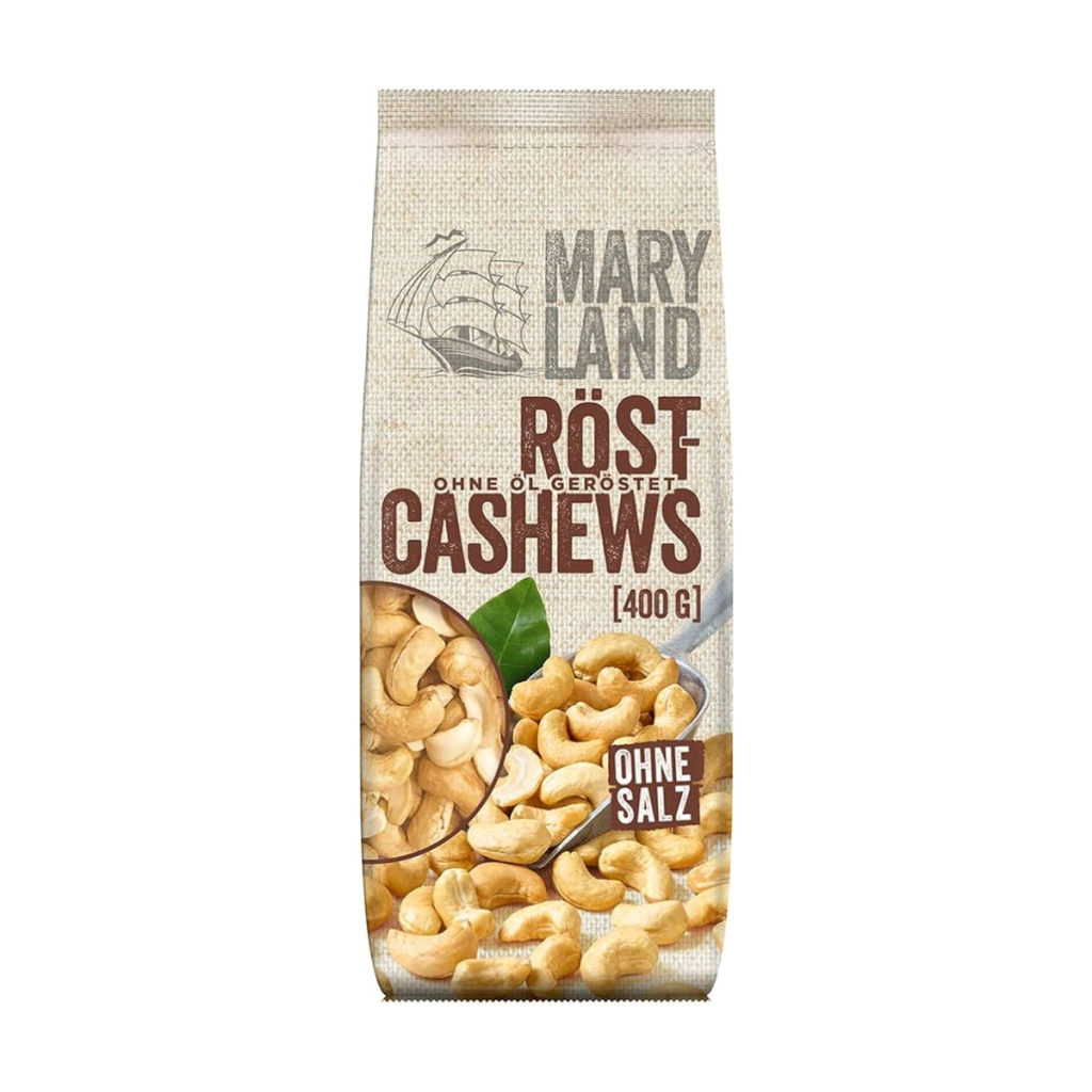 Maryland Röst-Cashews ohne Öl geröstet 400g