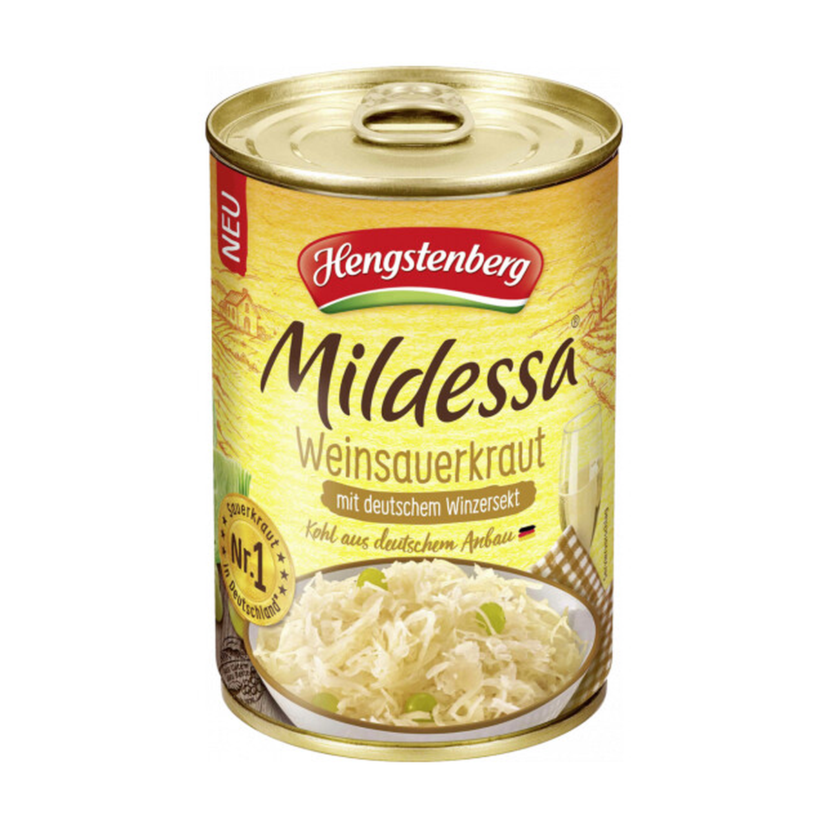 Mildessa Weinsauerkraut mit deutschem Winzersekt 400g