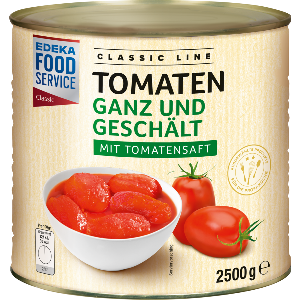 EDEKA Foodservice Classic Tomaten geschält mit Tomatensaft 2500g