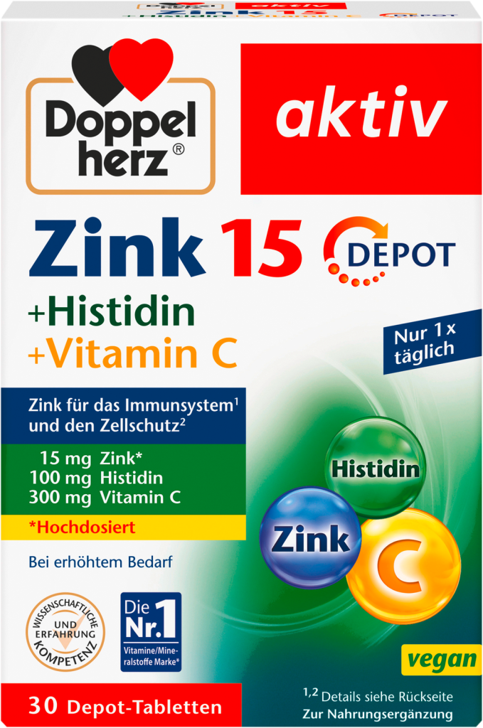 Doppelherz Zink+Histidin Depot 30Tabletten 32,1g