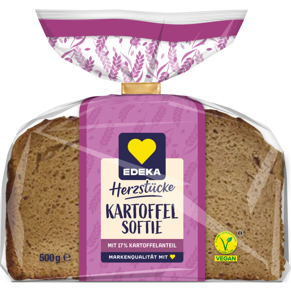 EDEKA Herzstücke Kartoffel Softie Weizenmischbrot 500g