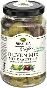 Bio Alnatura Origin Oliven Mix mit Kräutern 180g