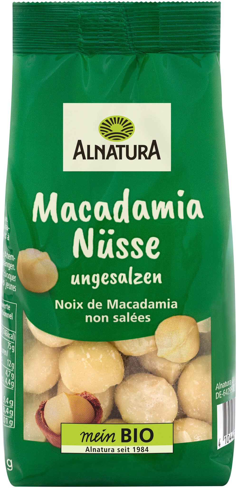 Bio Alnatura Macadamianüsse 100g