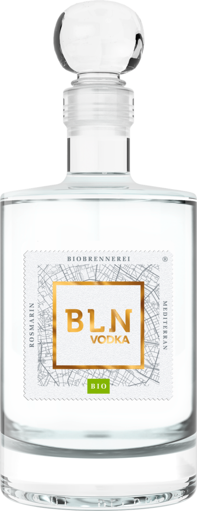 Bio Gourmetspirits BLN Berlin Vodka mit Rosmarin - No Sugar Added 40% 0,5l