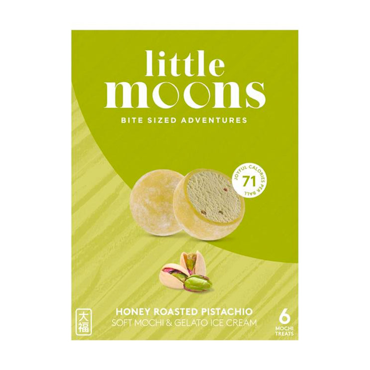 Little Moons Mochi Eis Honig geröstete Pistazie 6x32g