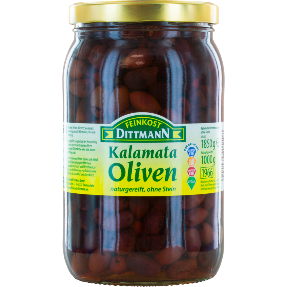 Feinkost Dittmann Kalamata Oliven ohne Stein 1,85kg