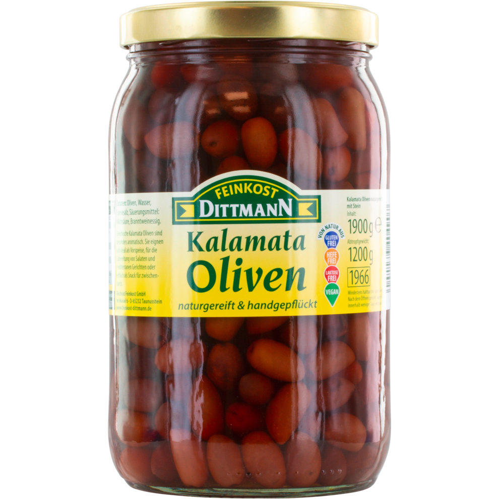 Feinkost Dittmann Kalamata Oliven mit Stein 1900g