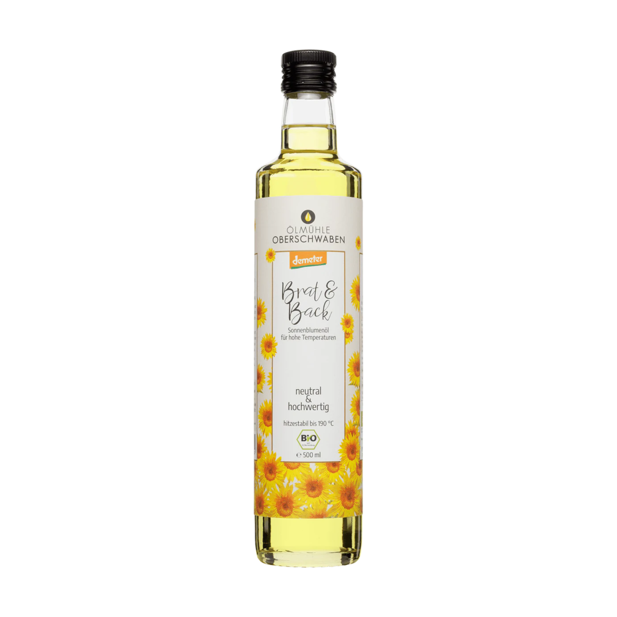 Demeter Ölmühle Oberschwaben Sonnenblumen Bratöl 500ml