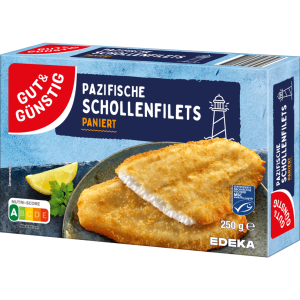 MSC GUT&GÜNSTIG Pazifische Schollenfilets in Knusperpanade 250g