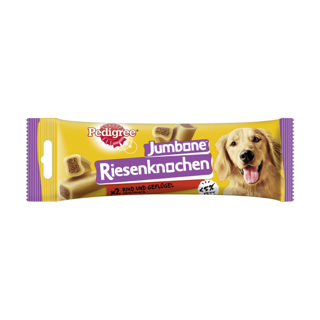 Pedigree Jumbone Riesenknochen Medium mit Rind und Geflügel 180g