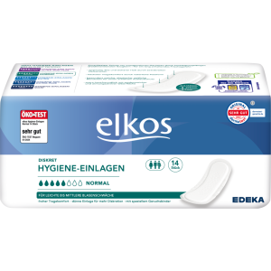 EDEKA elkos Hygiene-Einlagen Normal 14ST