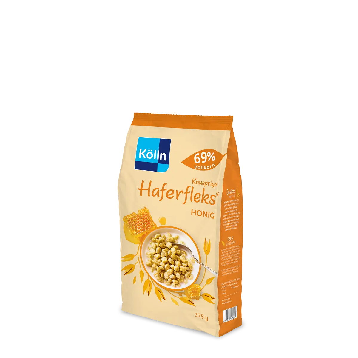 Kölln Knusprige Haferfleks Honig 375g