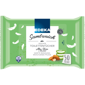 EDEKA Feuchtes Toilettenpapier Aloe Vera & Mandelöl 50ST