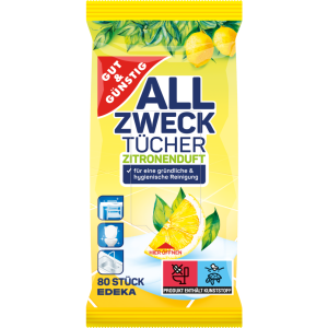 GUT&GÜNSTIG Allzwecktücher Citrus 80ST