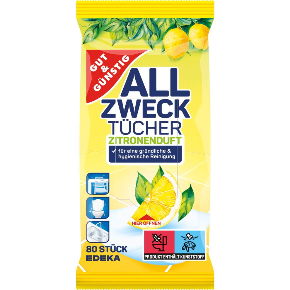 GUT&GÜNSTIG Allzwecktücher Citrus 80ST