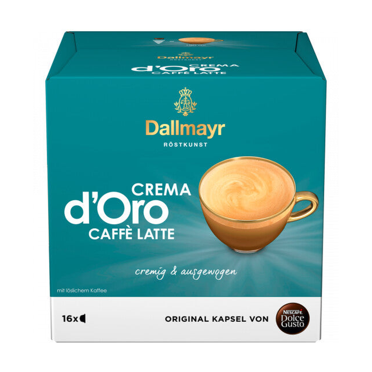 Nescafe Dolce Gusto Dallmayr Crema d Oro Caffe Latte 16ST 160g