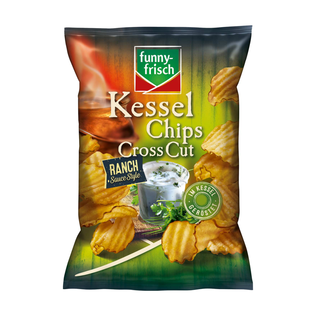 Funny-Frisch Kessel Chips Cross Cut Ranch Sauce 120g