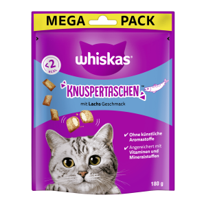 Whiskas Knuspertaschen mit Lachs 180g