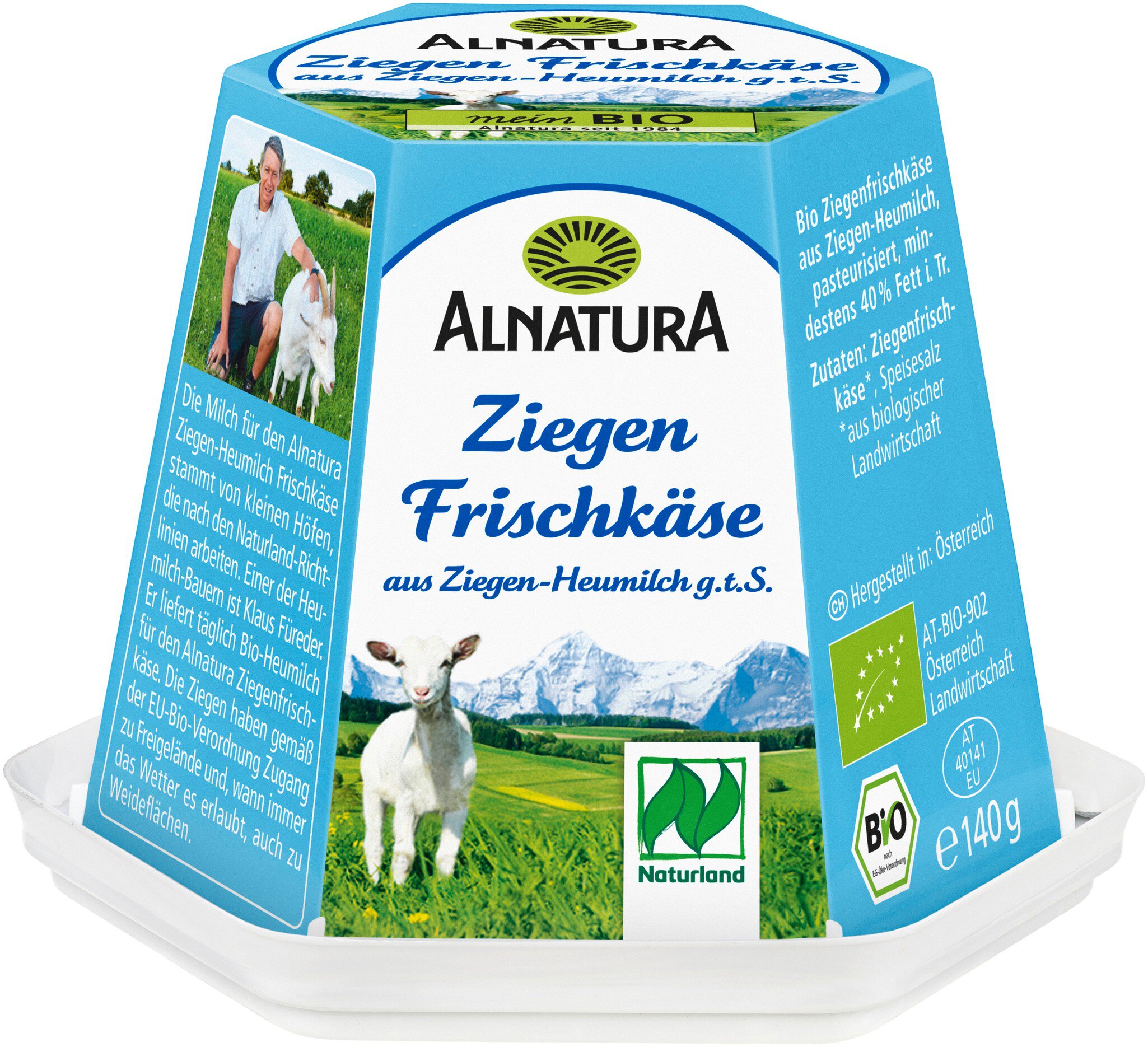 Bio Alnatura Ziegenfrischkäse aus Heumilch 40% Fettstufe 140g