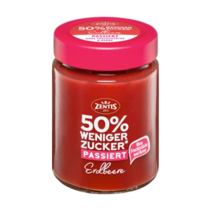 Zentis 50% меньше сахар фруктовая намазка клубника протёртый 195g