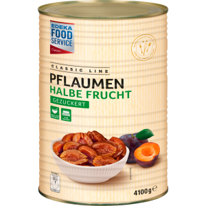 EDEKA Foodservice Classic Pflaumen halbe Frucht gezuckert 4100g