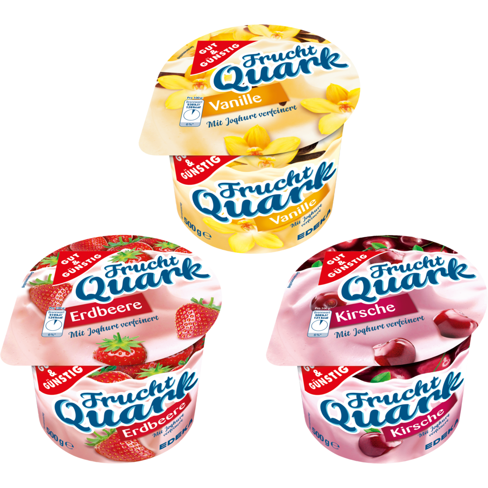 GUT&GÜNSTIG Fruchtquark 3-fach 6x500g Stg