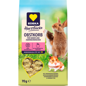 EDEKA Herzstücke Obstkorb für Nager 70g