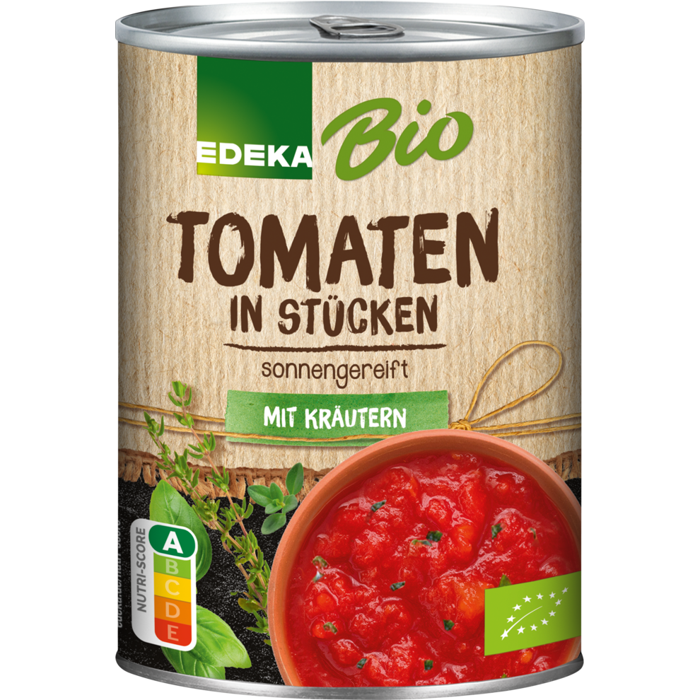 Bio EDEKA Tomaten in Stücken mit Kräutern 400g