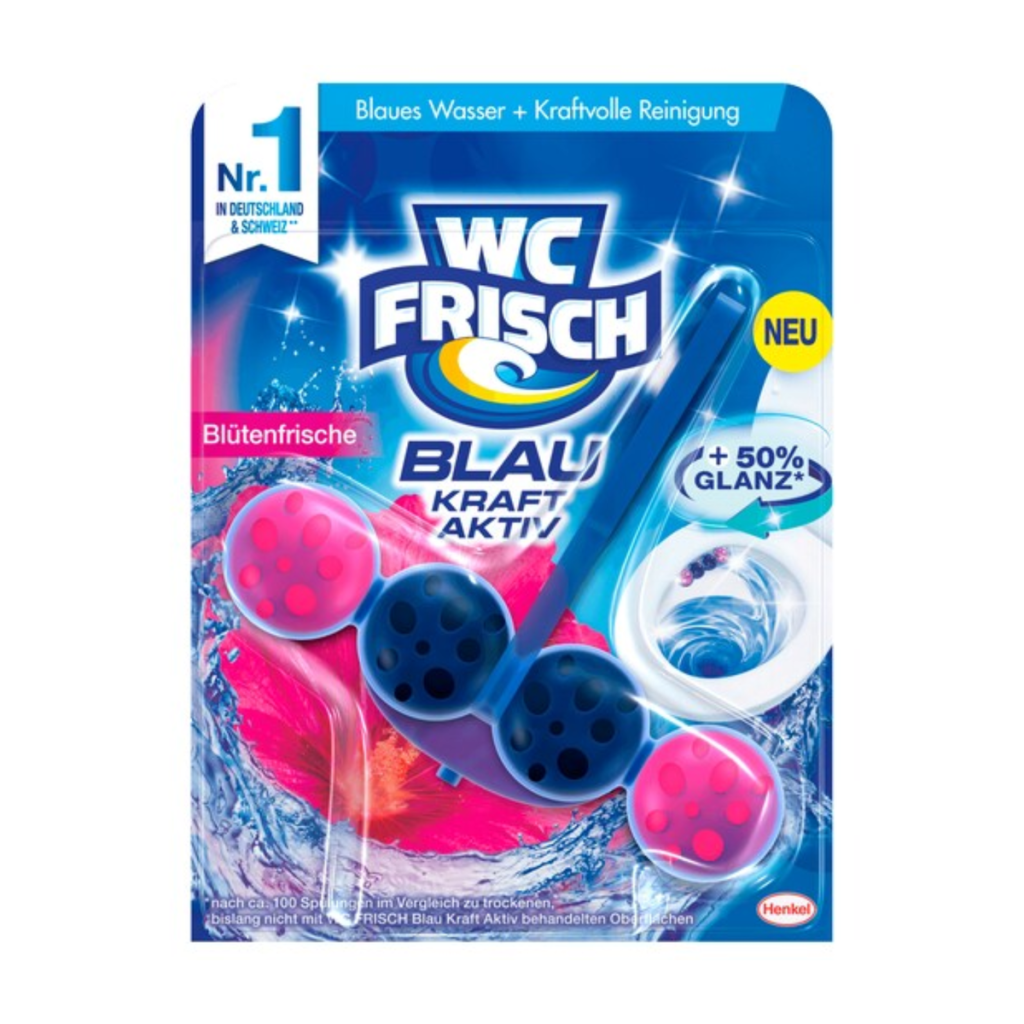 WC Frisch Kraft-Aktiv Blauspüler Blüten-Frische 50g