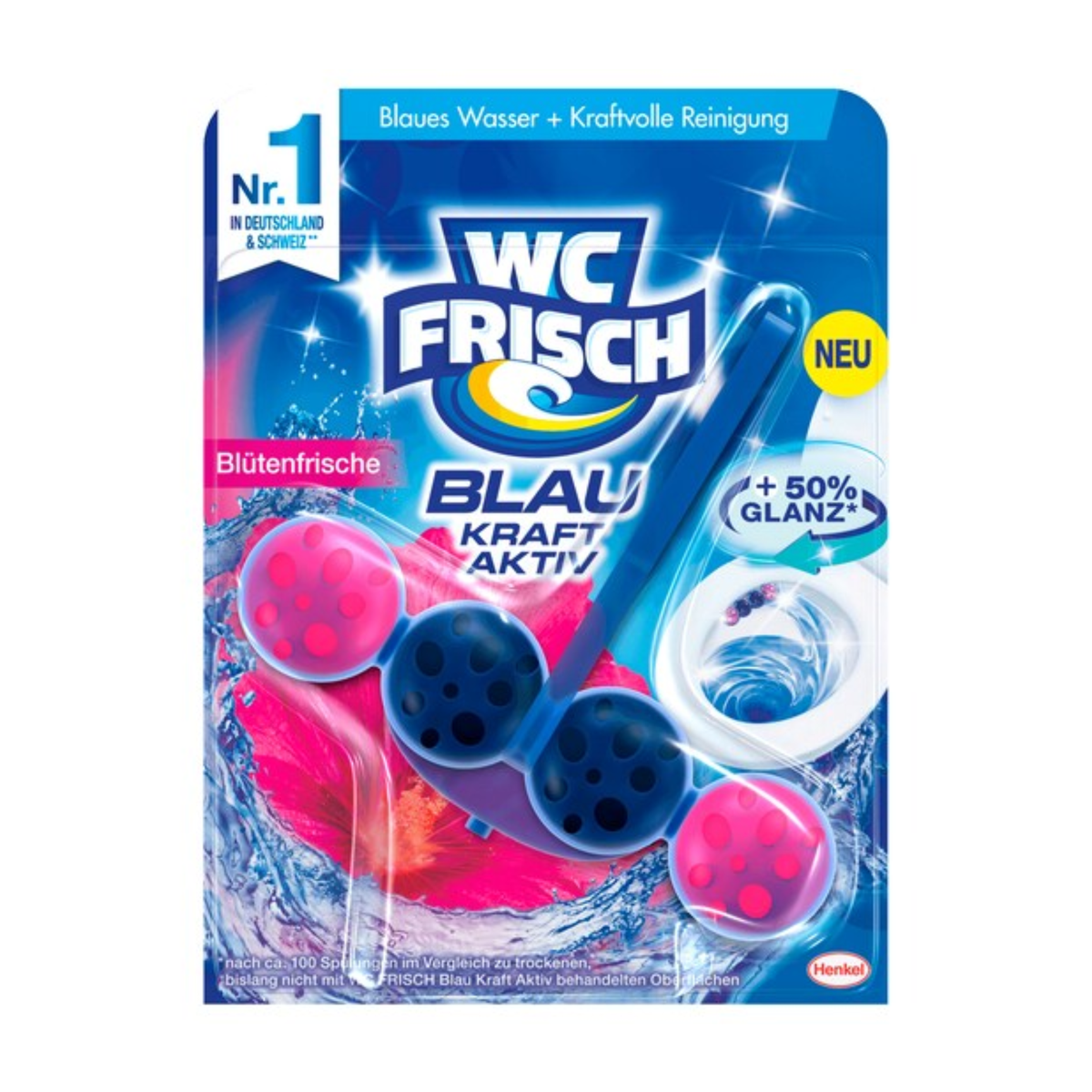 WC Frisch Kraft-Aktiv Blauspüler Blüten-Frische 50g