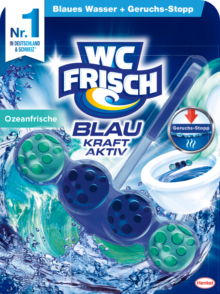 WC Frisch Kraft-Aktiv Blauspüler Ozeanfrische 50g