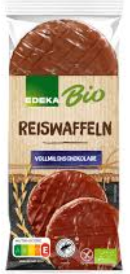 Bio EDEKA Reiswaffeln mit Vollmilchschokolade 100g