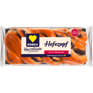 EDEKA Herzstücke Hefezopf Mohn 440g