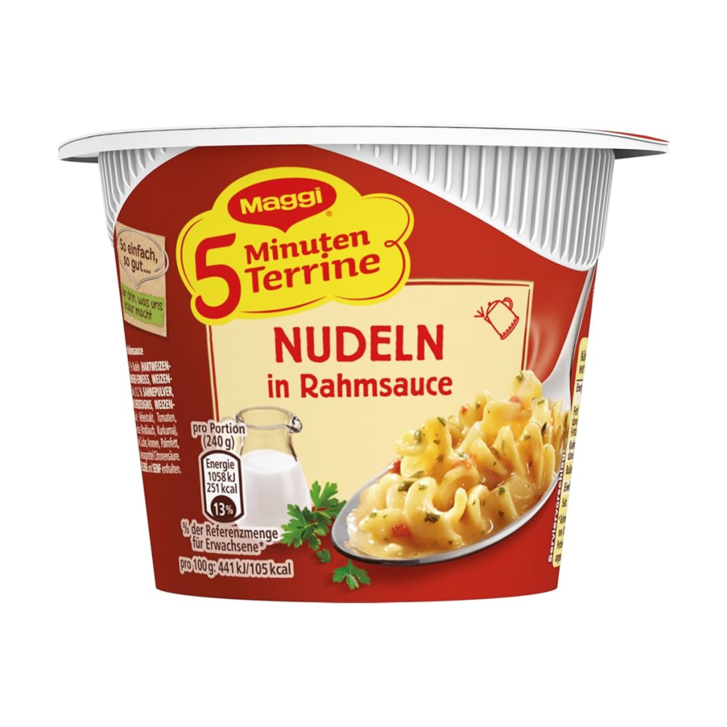 Maggi 5 Minuten Terrine Nudeln Rahmsauce 61g