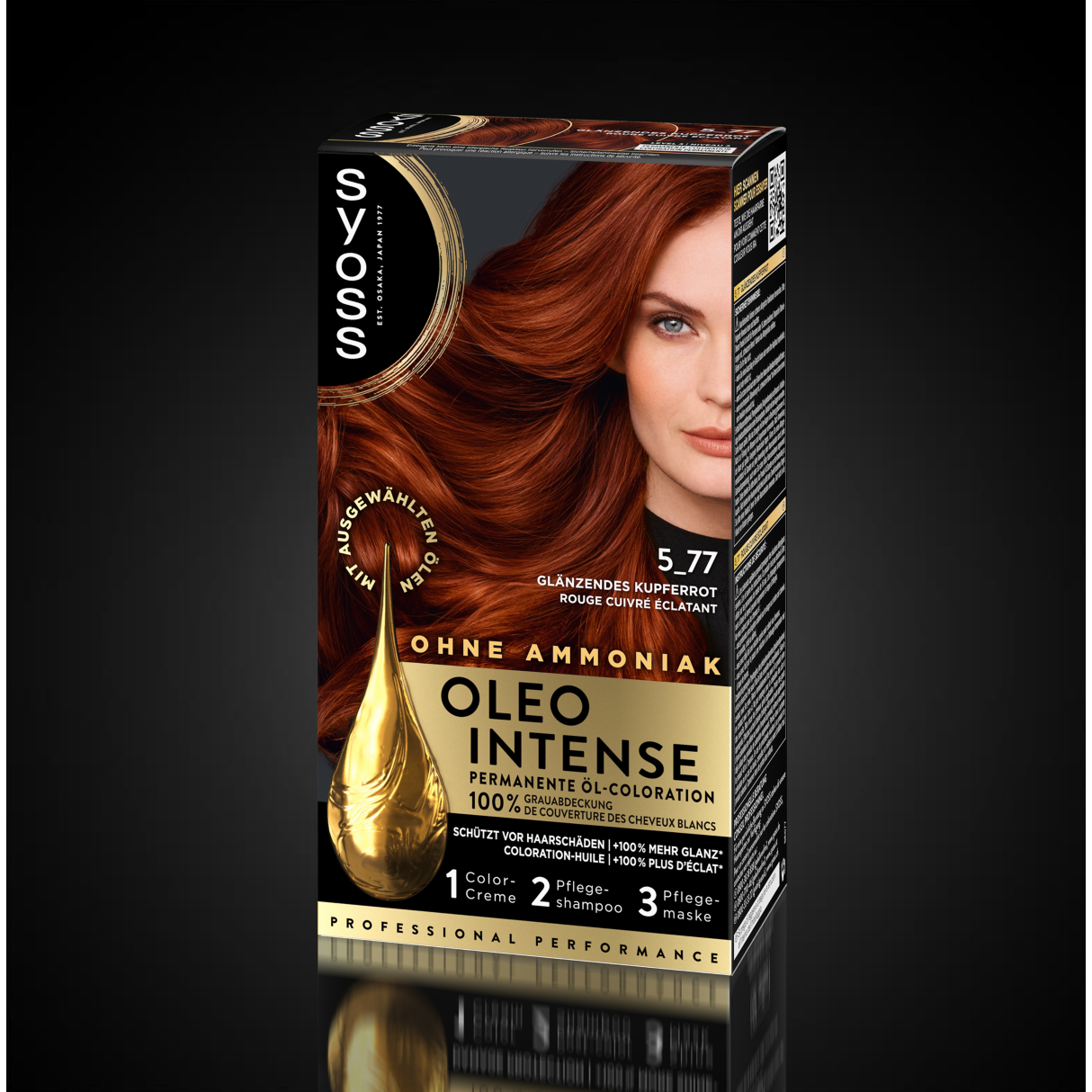 Syoss Oleo Intense Permanente Öl-Coloration 5-77 glänzendes kupferrot 115ml