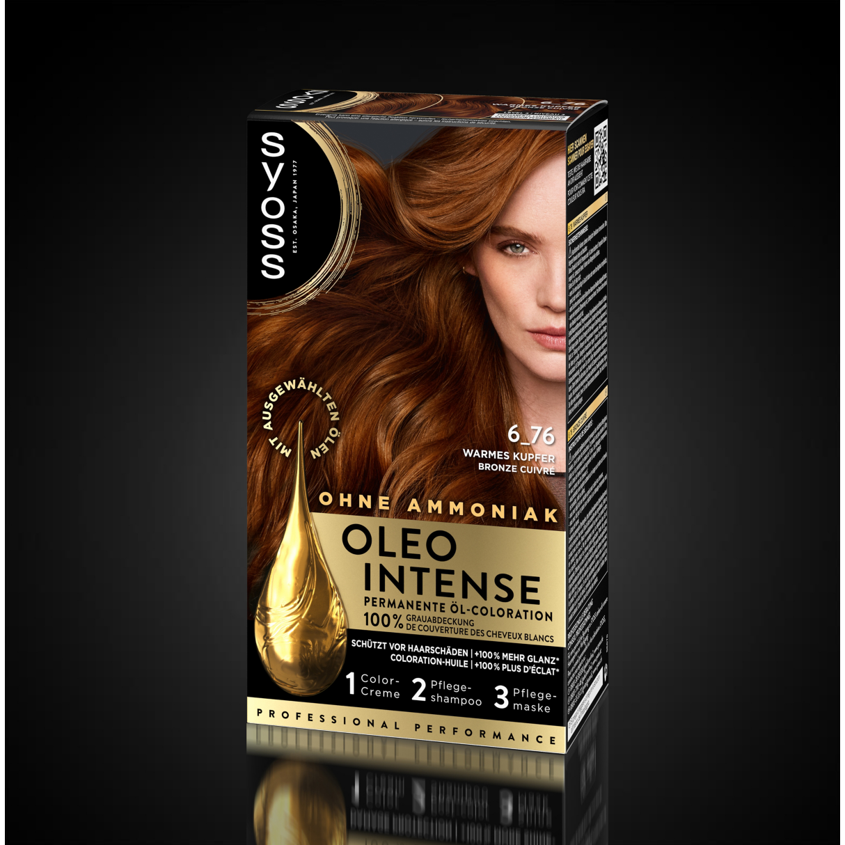 Syoss Oleo Intense Permanente Öl-Coloration 6-76 warmes Kupfer 115ml