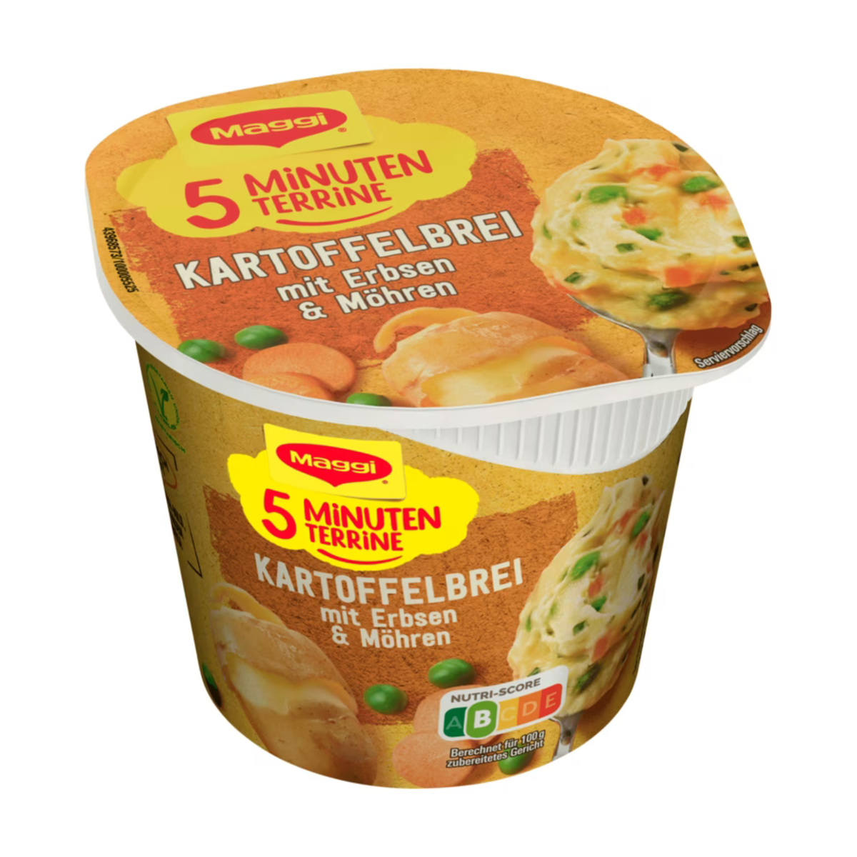 Maggi 5 Minuten Terrine Kartoffelbrei Erbsen Möhren 43g