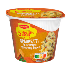 Maggi 5 Minuten Terrine Spaghetti Pfifferling Rahmsauce 54g