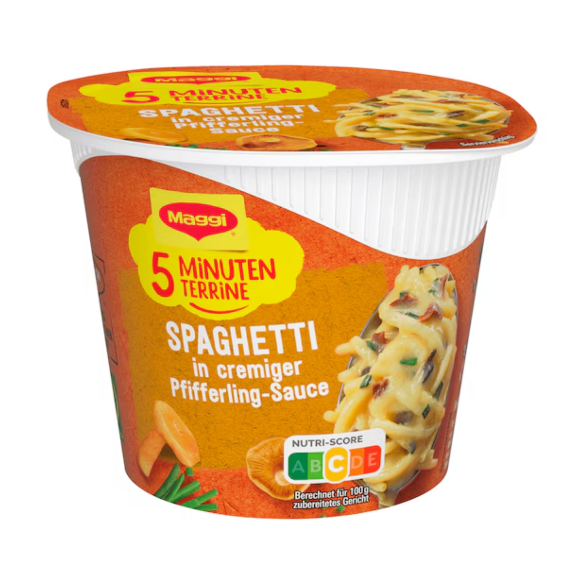 Maggi 5 Minuten Terrine Spaghetti Pfifferling Rahmsauce 54g
