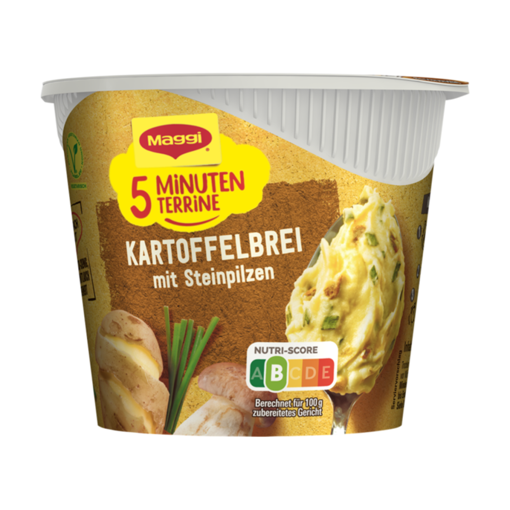 Maggi 5 Minuten Terrine Kartoffelbrei Steinpilze 43g