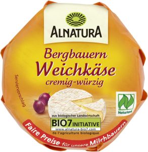 Bio Alnatura Bergbauern Weichkäse 60% Doppelrahmstufe 150g
