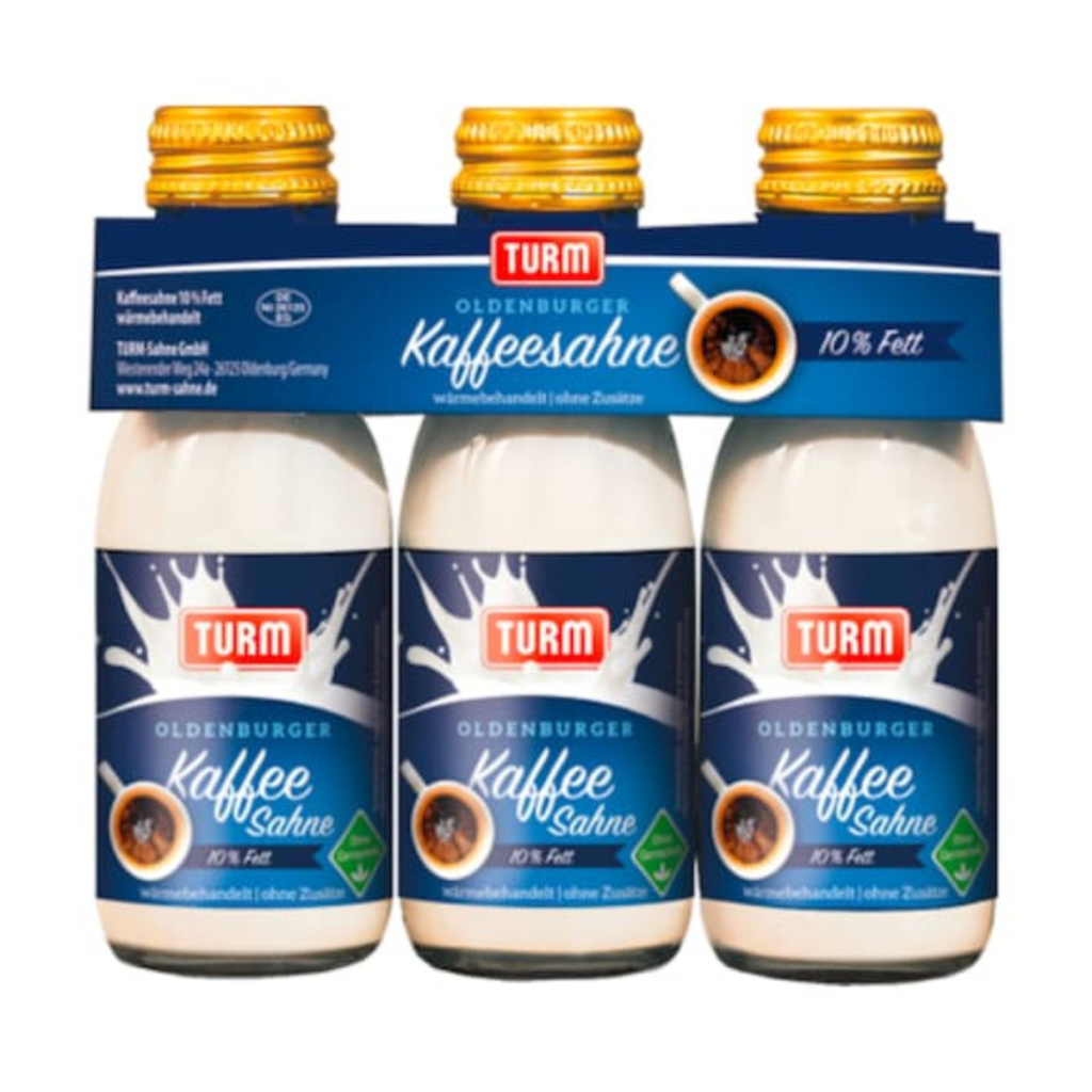 Turm Kaffeesahne 10% 3x100g
